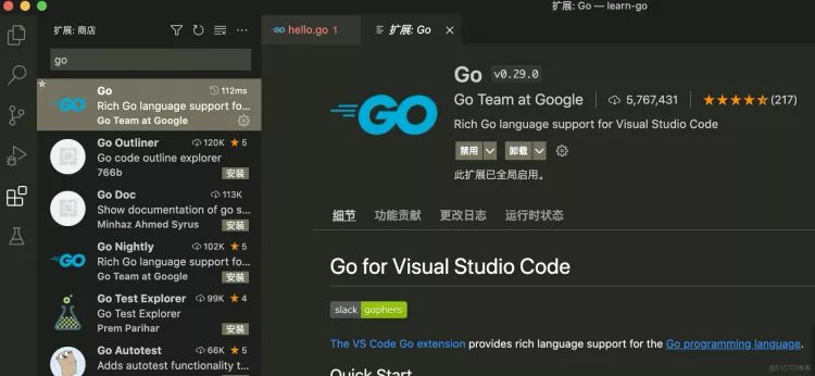 使用 VSCode 配置 Go 开发环境_安装配置_04